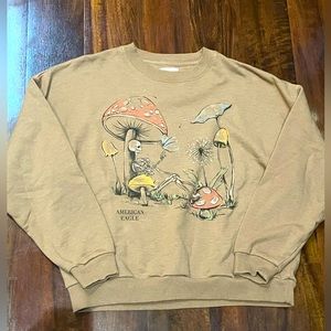 American Eagle hoodie skeleton